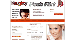 Desktop Screenshot of naughtyposhflirt.co.uk